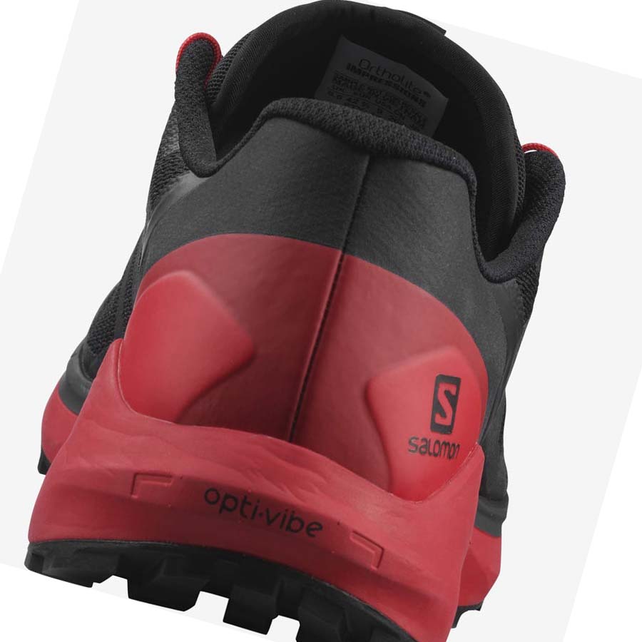 Salomon SENSE RIDE 4 Trail Futócipő Férfi Fekete Piros | HU 2133VRW